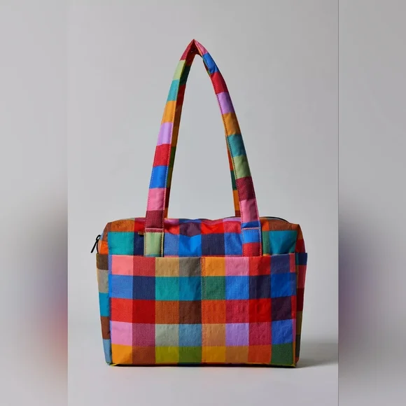 ✨ NWT BAGGU Madras Everyday Cloud Bag – Hard to Find! ✨ - Picture 3 of 6